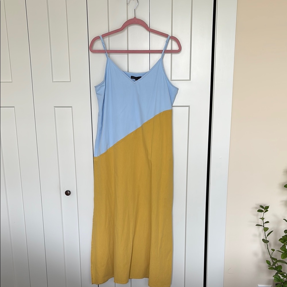 Wishlist Blue and Yellow Maxi Sundress